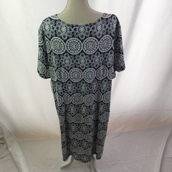 Perceptions Short Sleeve Print Faux-Jacket Dress - Picture 9 of 16